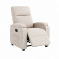 Relaxsessel mit manueller Liegefunktion Beige Polyester Rechteckig 84 x 90 x 100 cm