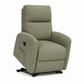 Relaxsessel mit manueller Liegefunktion Olivgrün Polyester 82 x 92 x 104 cm